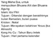 10 Nama Hari Raya Keagamaan yang Penuh Makna dan Tujuan Perayaannya!