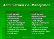 10 Perbedaan Manajemen dan Administrasi dalam Organisasi
