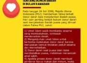 Pahala Donor Darah dalam Islam: Amal yang Menyelamatkan dan Diganjar Surga