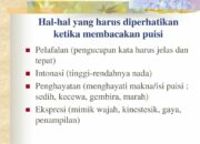 3 Hal yang Sebaiknya Diperhatikan Jika Ingin Membaca Puisi: Penghayatan Intonasi dan Ekspresi