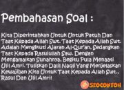 3 Hal yang Jangan Ditolak Kata Nabi: Mengikuti Ajaran dengan Taat