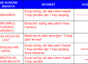 10 Isyarat Bahaya di Kapal dan Artinya Menurut Konvensi Internasional