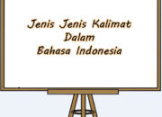 10 Jenis Kalimat Beserta Contoh dan Penggunaannya dalam Bahasa Indonesia