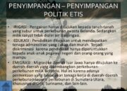 3 Hal yang Termuat dalam Politik Etis: Pendidikan Irigasi dan Emigrasi