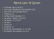 10 Nama Al-Qur’an Beserta Dalilnya yang Harus Kamu Tahu